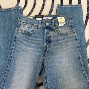 Levi's Blue Straight Jeans with Vintage Wash